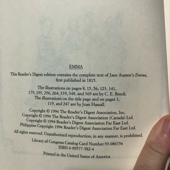 Jane Austen's Emma Hardcover Book - Picture 4 of 7